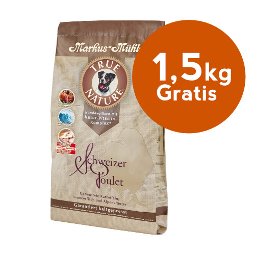 Futtershop: 1,5 kg TRUE NATURE gratis